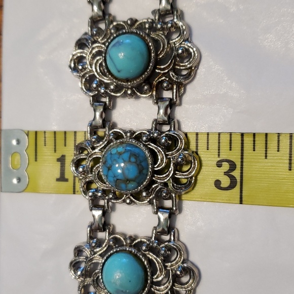 Bracelet/ turquoise and silver - Picture 3 of 3